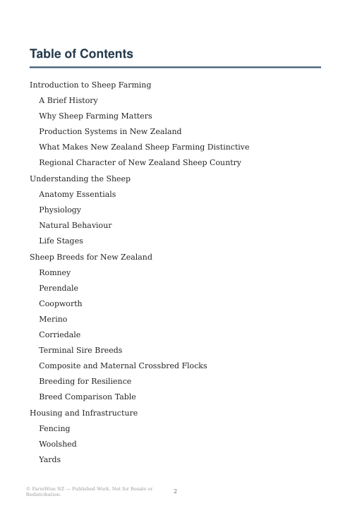 Detailed Sheep Farming in NZ