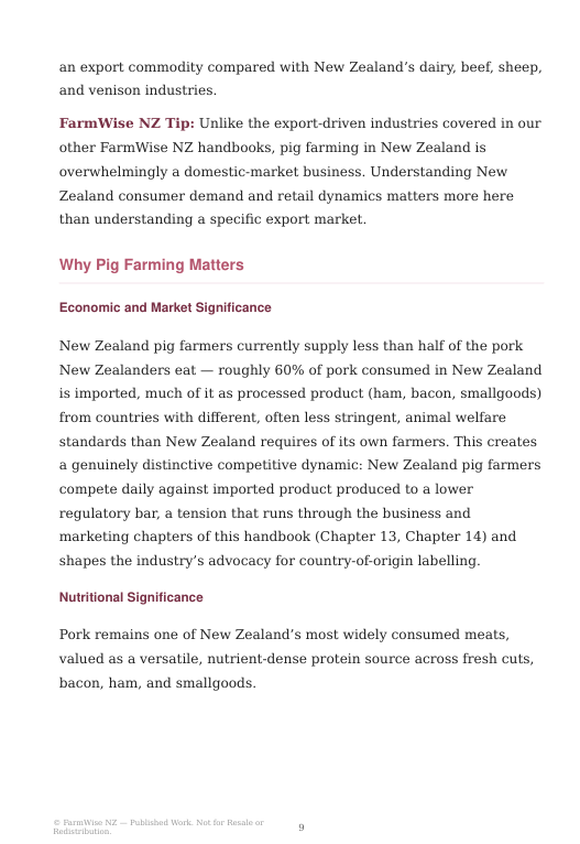 NZ Pig Farming Handbook – Complete Guide for New Zealand Farmers